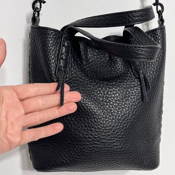 Rebecca Minkoff Mini Unlined Tote Handbag Black - Picture 8 of 15